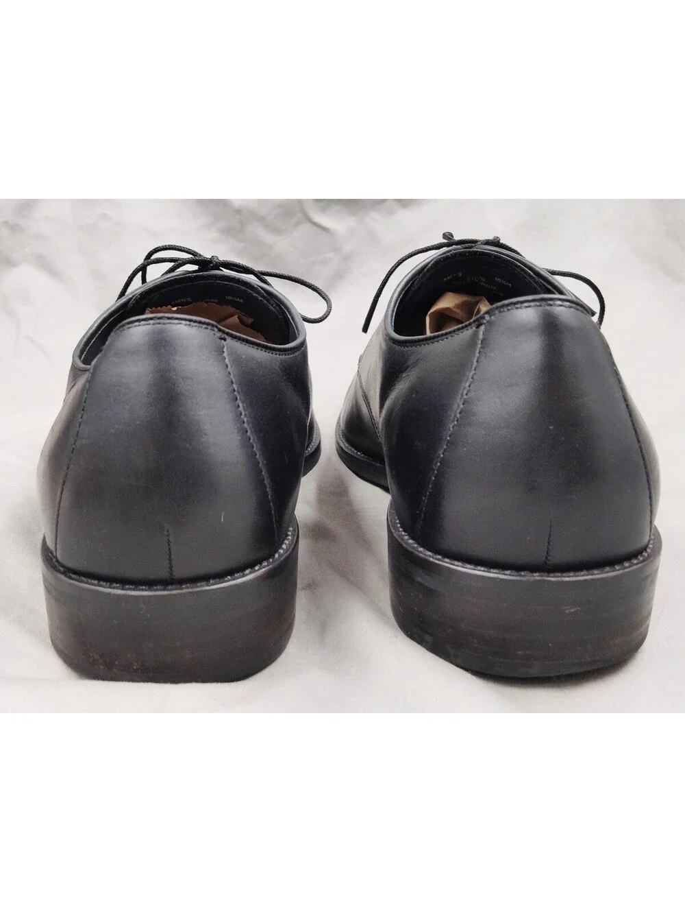 Cole Haan C11630 Lenox Hill Men's 10.5 M Black Leather Cap Toe Dress Shoes